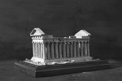 Modèle en liège du Temple de Concordia - Objets de Curiosité Style 