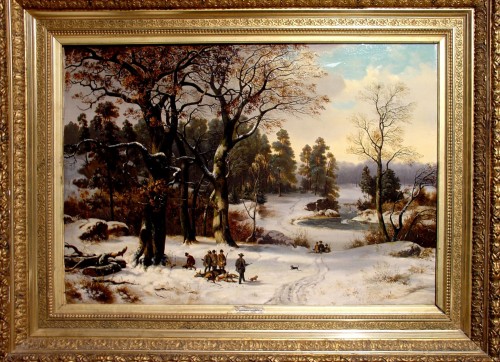 Winter painting - German painting of the 9th century 