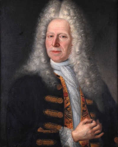 Portrait d'homme, Ecole française du 17e siècle - Tableaux et dessins Style Régence