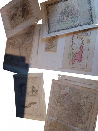 Set of 277 old maps 17th, 18th,19th century