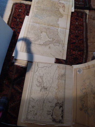 Set of 277 old maps 17th, 18th,19th century - Engravings & Prints Style 