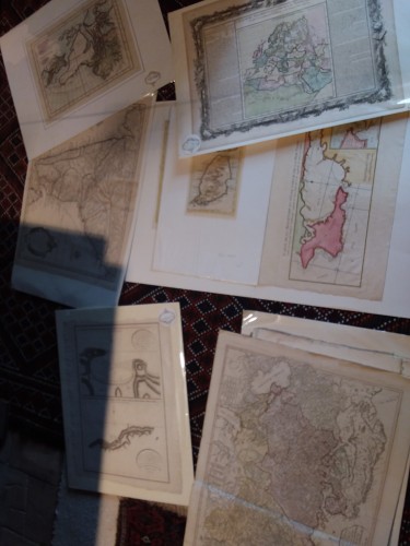 Engravings & Prints  - Set of 277 old maps 17th, 18th,19th century