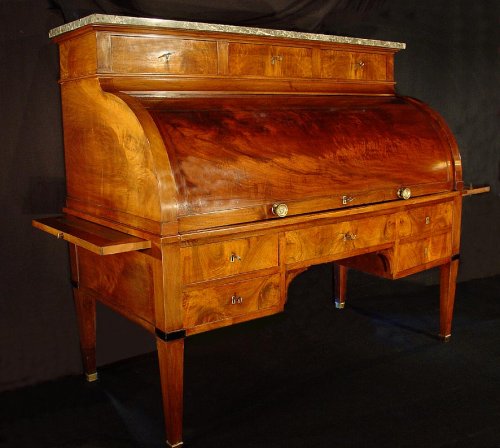 Mobilier Bureau et Secrétaire - Bureau cylindre fin XVIIIe époque Directoire