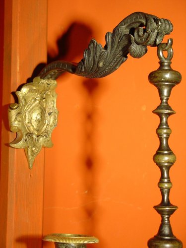 Pair of early 19th century bronze sconces - Restauration - Charles X