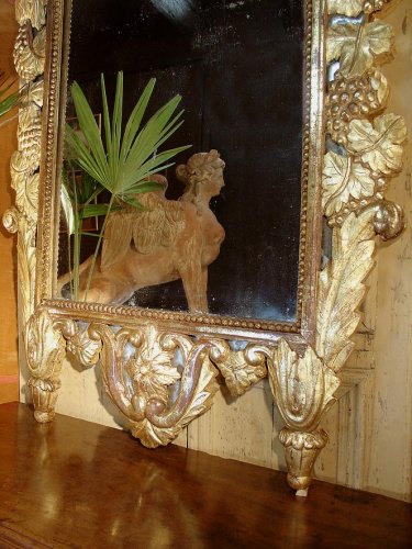 Louis XVI - Grand miroir provençal fin XVIIIe siècle