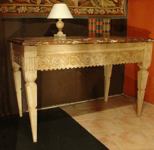 Console ou table de milieu, d'époque Louis XVI