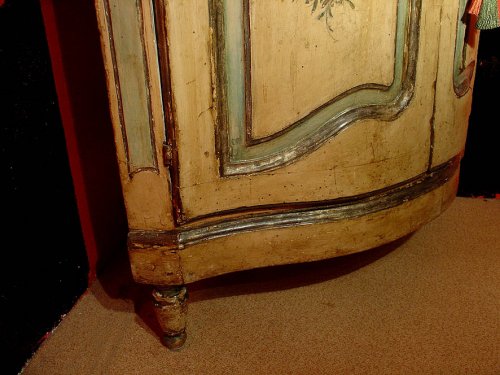  - 18th century painted corner cabinet from Italy