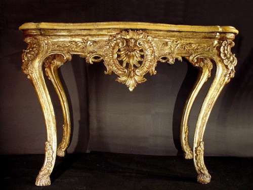 Italian Console18th century - Furniture Style French Regence