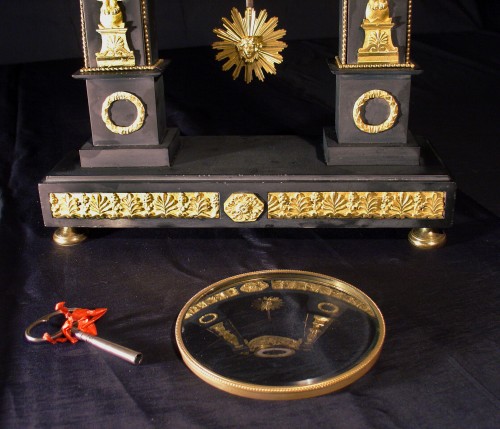 Horlogerie Pendule - Pendule squelette d'époque Directoire signée Gauchet et Fils
