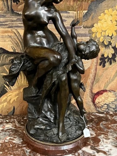 Sculpture Sculpture en Bronze - L'Amour désarmé - Jules Alfred Alexandre Dercheu (1864-1912)
