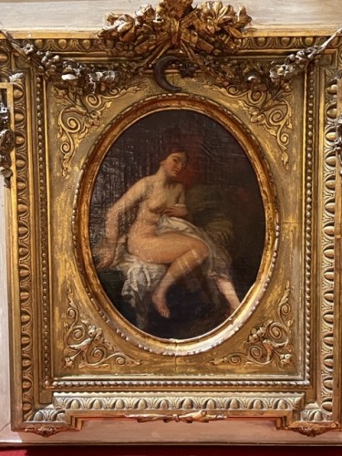 Jeune femme à sa toilette de Joseph-Nicolas Robert-Fleury - Antiquités Paul Azzopardi