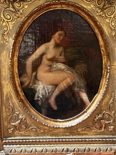 XIXe siècle - Jeune femme à sa toilette de Joseph-Nicolas Robert-Fleury