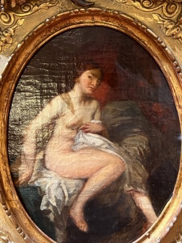Antiquités - Jeune femme à sa toilette de Joseph-Nicolas Robert-Fleury