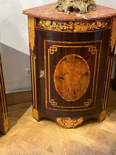 Mobilier Encoignure - Paire d'encoignures fin 18e