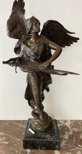 Sculpture Sculpture en Bronze - Victoire ailée - François Léon Sicard (1862-1934)