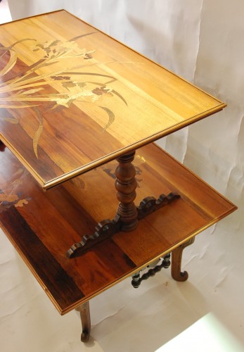 Table desserte Signée Emile Gallé - Art nouveau