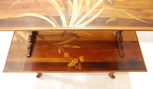 Art nouveau - Table desserte Signée Emile Gallé