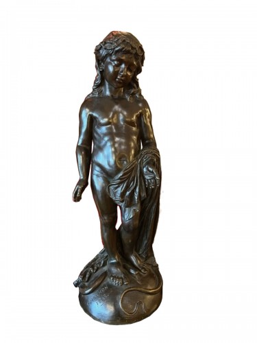 Young ephebe in bronze - Coinchon (1814-1881)