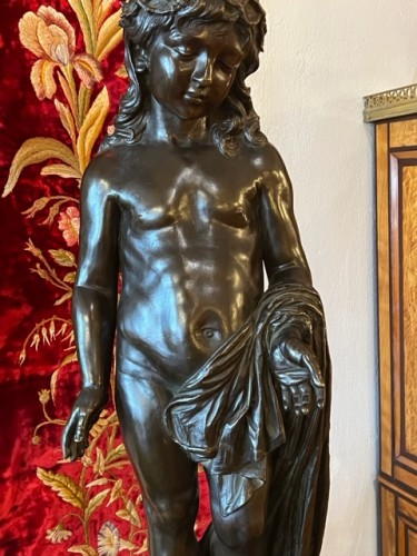 Young ephebe in bronze - Coinchon (1814-1881) - Sculpture Style Napoléon III