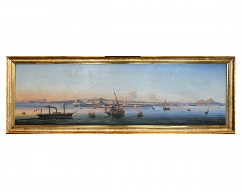 Vue panoramique de la baie de Naples fin 19e siècle