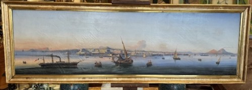 Vue panoramique de la baie de Naples fin 19e siècle - Napoléon III