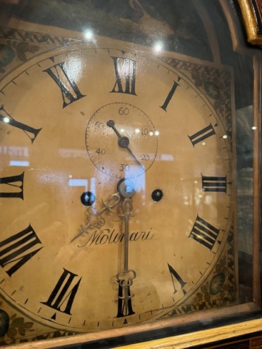 Antiquités - Horloge de parquet en laque de Chine  fin 19e