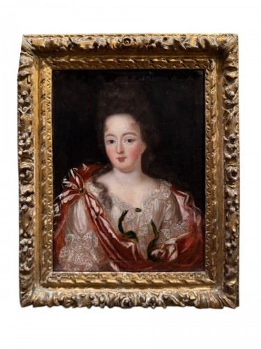 Portrait 18e représentant Louise de Bourbon la fille de Louis XIV
