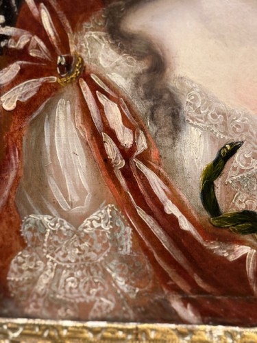 Portrait 18e représentant Louise de Bourbon la fille de Louis XIV - Louis XV