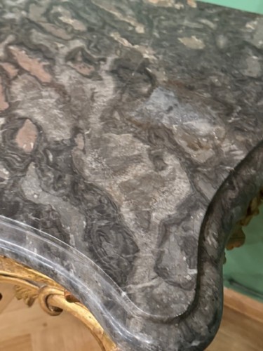 Console en bois doré d'époque Louis XV - Antiquités Paul Azzopardi