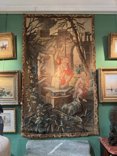 XVIIIe siècle - Tapisserie d'Aubusson du 18e siècle
