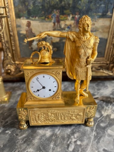 Empire - Pendule d'époque Empire représentant Louis XIV