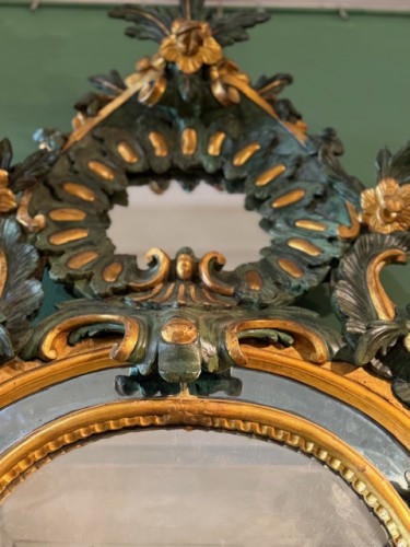 Miroir en bois Italie 18e - Antiquités Paul Azzopardi