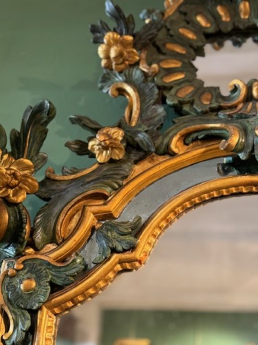 Miroir en bois Italie 18e - Louis XV