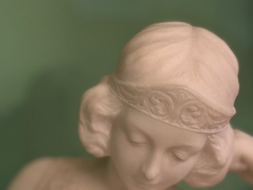 Marbre orientaliste signé Pugi - Sculpture Style 