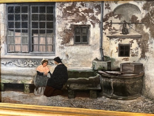 Tableaux et dessins Tableaux XIXe siècle - Scéne  de vie - Jean Roch Isnard (1845-1890)