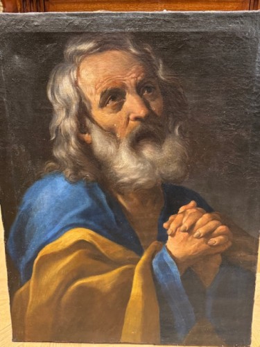 Saint Pierre, attribué à Giacinti Brandi (1621-1691) - Tableaux et dessins Style Louis XIV
