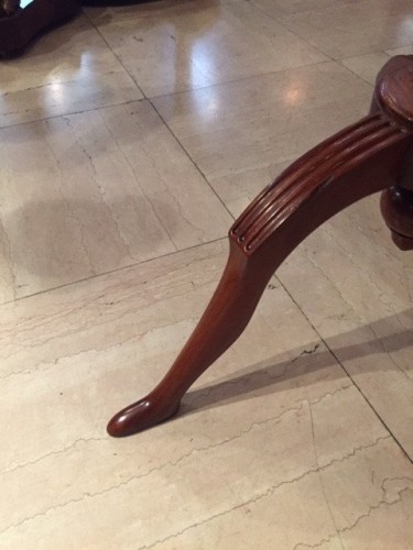 Guéridon en acajou fin 18e - Mobilier Style Louis XVI