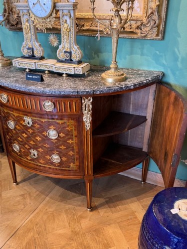 Mobilier Commode - Commode demi-lune d'époque Louis XVI
