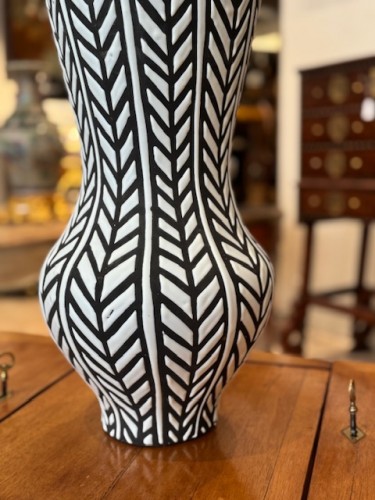 Roger Capron (1922-2006) - Vase à décor géométrique - Céramiques, Porcelaines Style Années 50-60