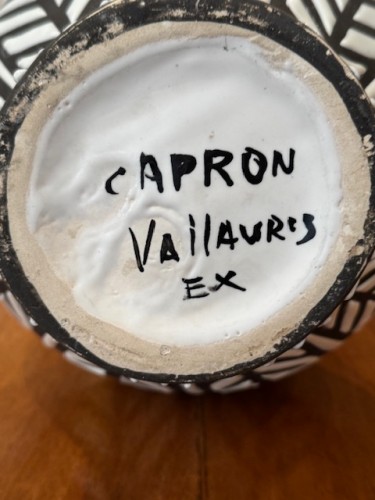 Roger Capron (1922-2006) - Vase à décor géométrique - Antiquités Paul Azzopardi