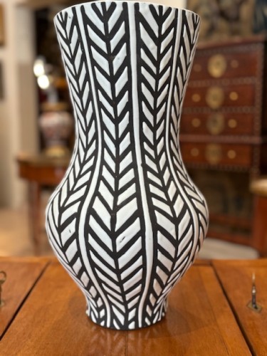 Roger Capron (1922-2006) - Vase à décor géométrique - Années 50-60