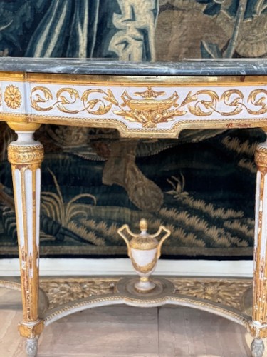 Mobilier Console - Console en bois peint et doré, Italie fin XVIIIe siècle