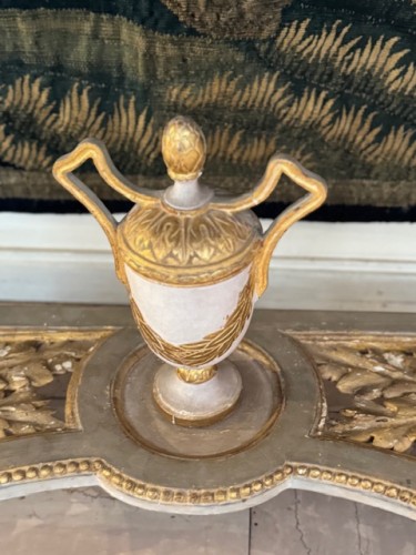 Louis XVI - Console en bois peint et doré, Italie fin XVIIIe siècle