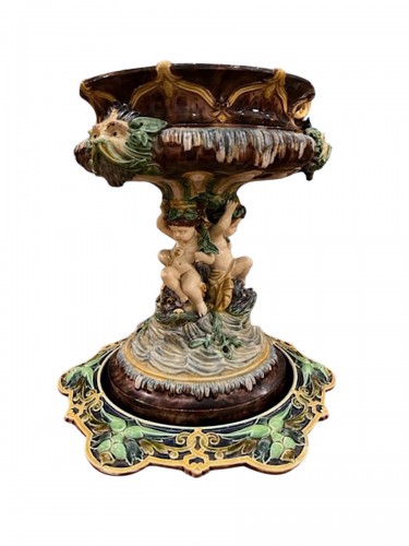 Coupe en barbotine attribuée à Thomas Sergent