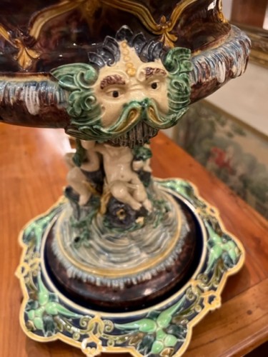 Coupe en barbotine attribuée à Thomas Sergent - Antiquités Paul Azzopardi