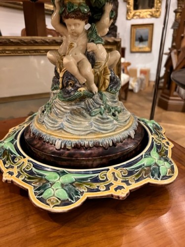 Antiquités - Coupe en barbotine attribuée à Thomas Sergent