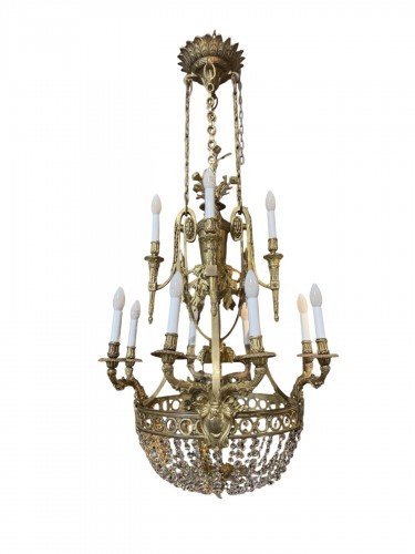 Paire de lustres de salon d'époque Napoléon III