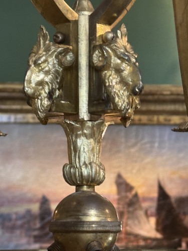 Paire de lustres de salon d'époque Napoléon III - Luminaires Style Napoléon III