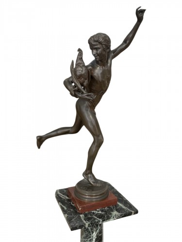 Le vainqueur du combat de coqs - Alexandre Falguière (1831–1900)