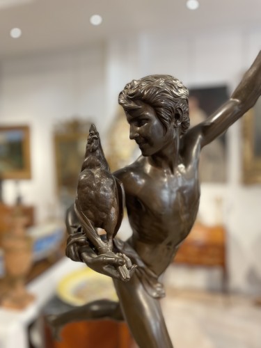 Le vainqueur du combat de coqs - Alexandre Falguière (1831–1900) - 